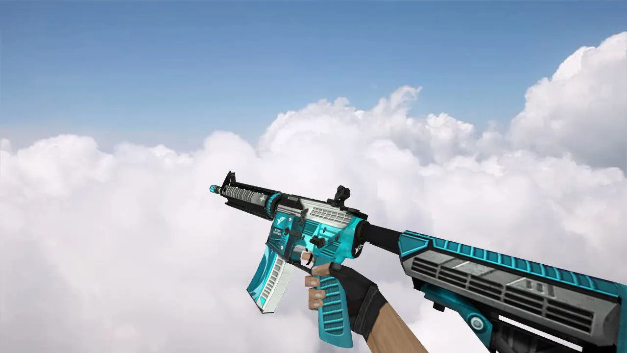 Скриншот Модель M4A4 Star Limited v_ для CS 1.6: p_ w_ звуки, анимация осмотра, текстуры и качество модели