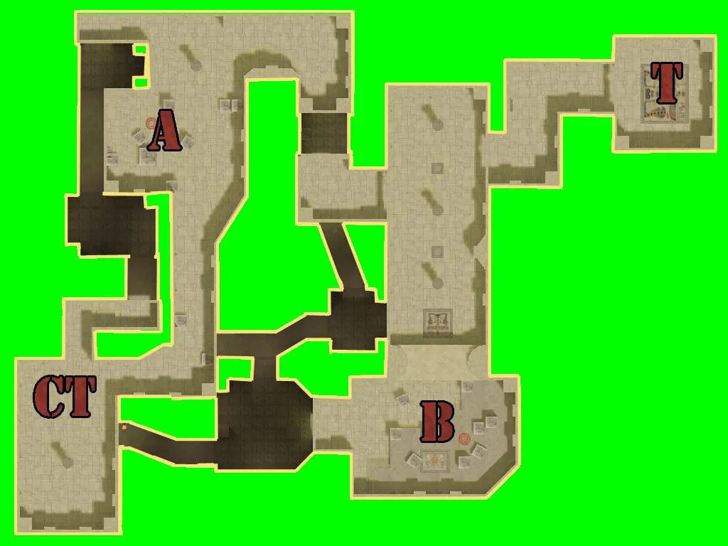 Скриншот  Карта de_safaga для CS 1.6 — баланс и тактика