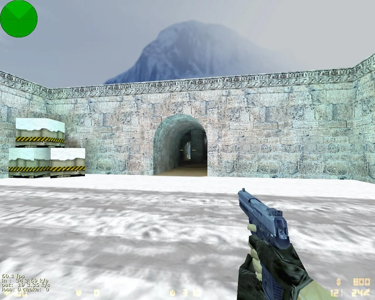 Скриншот  de_snow_dust - Зимняя Карта для CS 1.6: Тактика и Оптимизация