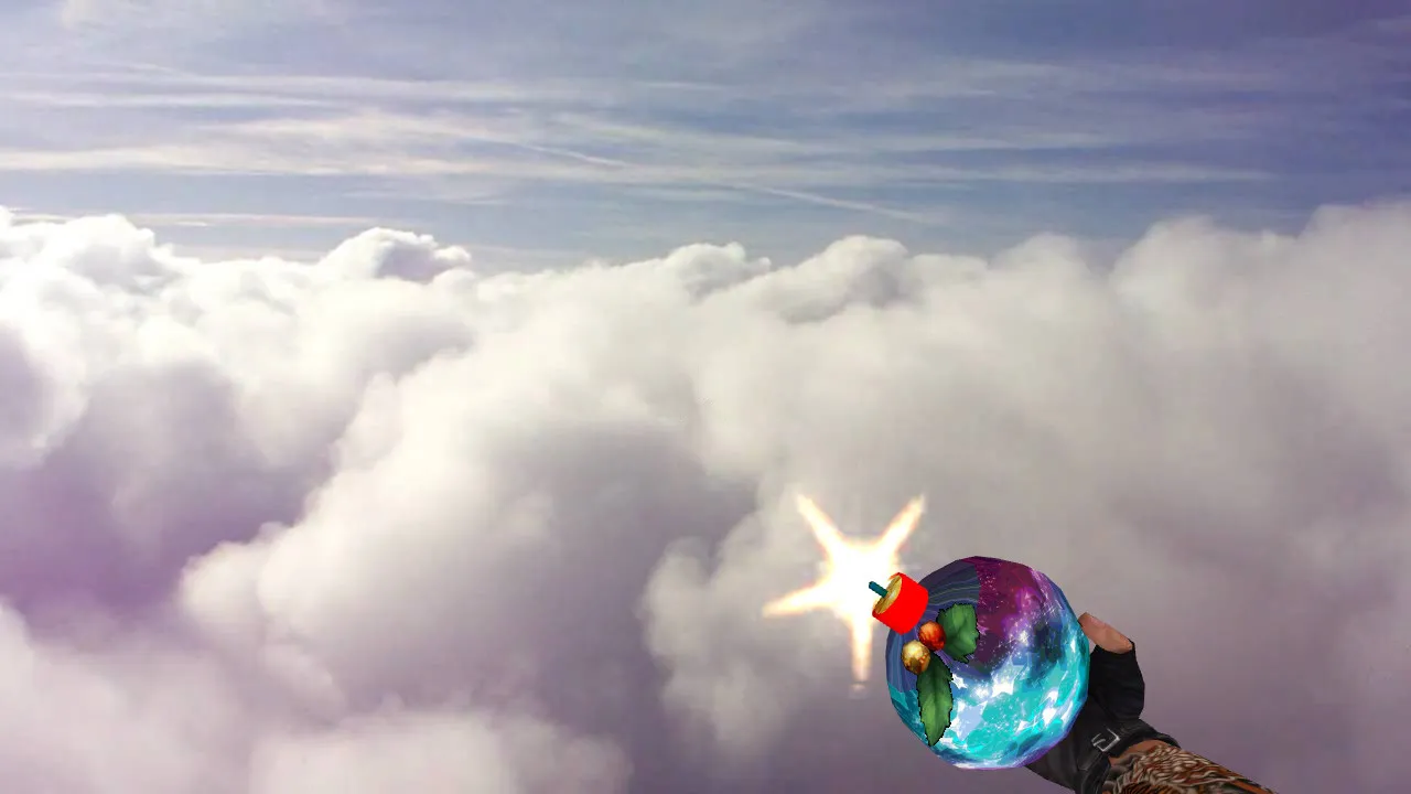 Скриншот Модель «Xmas Ball Grenade» для CS 1.6: v_ p_ w_ модели, звуки, анимация осмотра, текстуры и настройка без вирусов