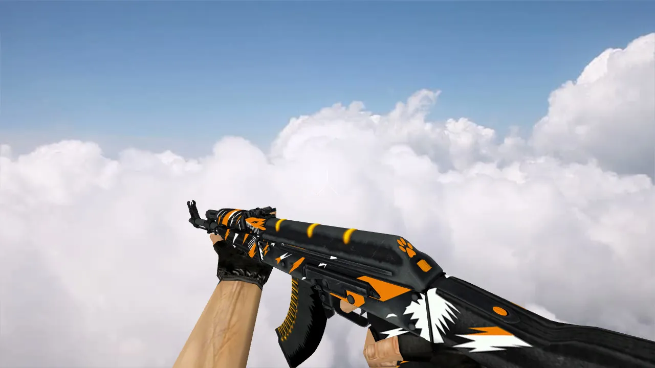 Скриншот Модель v_ оружия AK-47 The Slayer (p_ и w_) для CS 1.6: звуки, анимация осмотра, текстуры и настройка