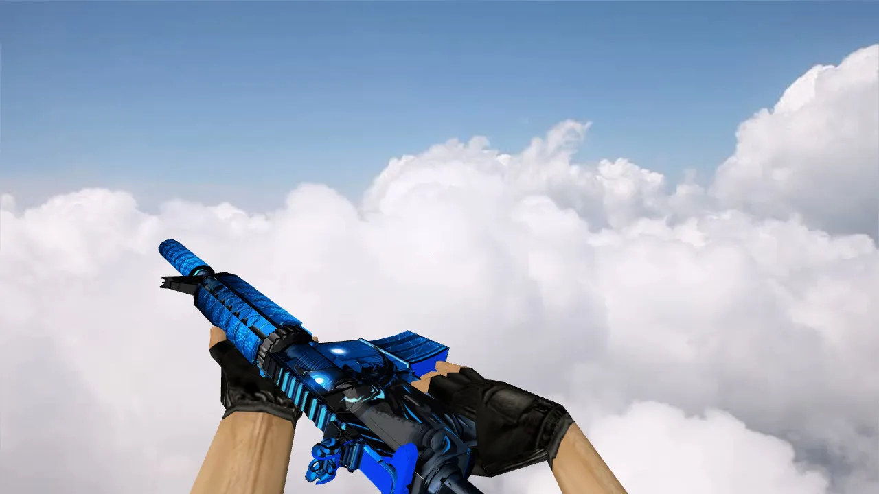 Скриншот Модель M4A4 Melanik Abyssal (v_, p_, w_) для CS 1.6: звуки, анимация осмотра, текстуры и качество