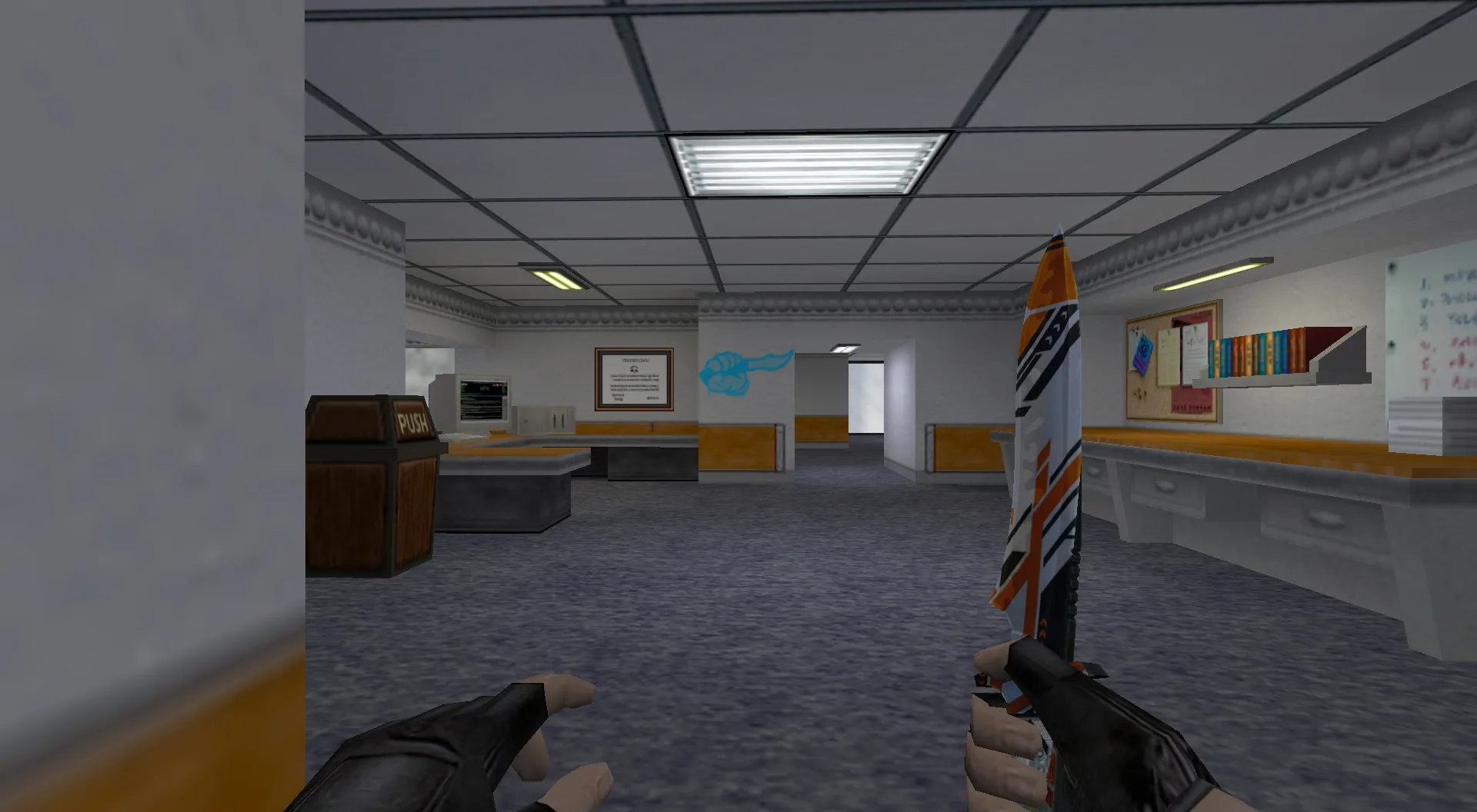 Скриншот Граффити «Удар в спину» для CS 1.6 – Уникальный стиль для вашей игры