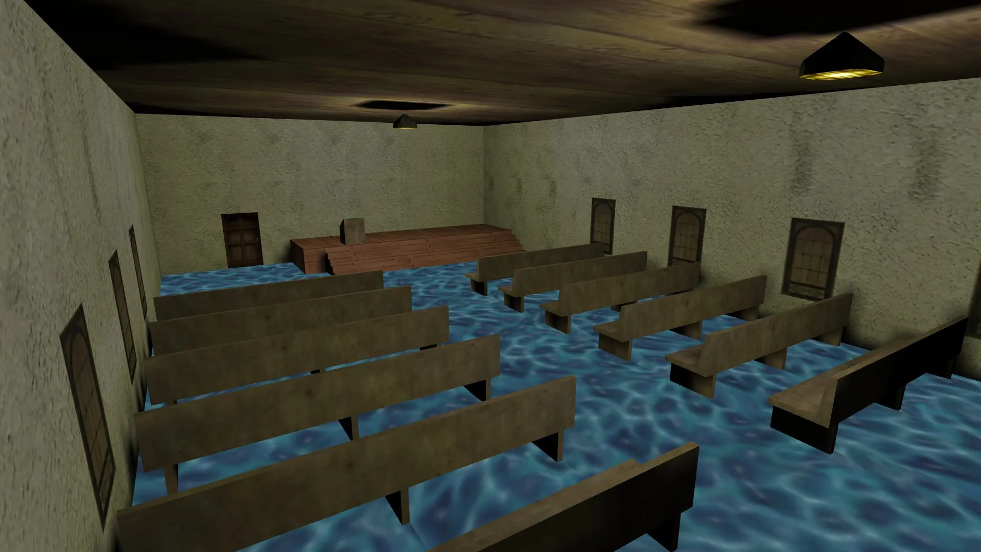 Скриншот  Карта flooded_de для CS 1.6: Тактика и особенности