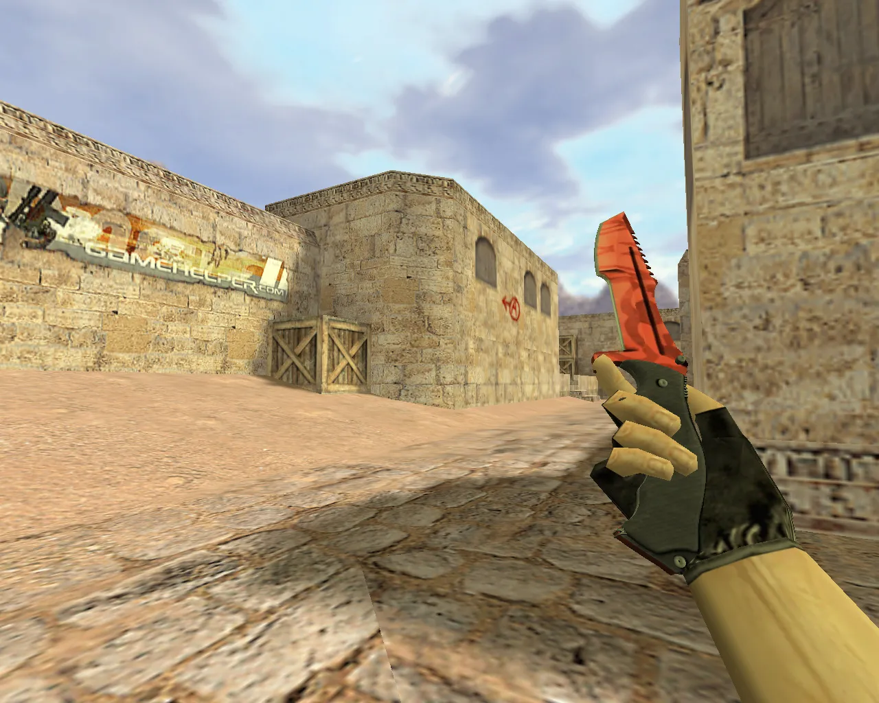 Скриншот v_knife — «Охотничий нож Убийство» для CS 1.6: p_ и w_ модели, звук, анимация осмотра