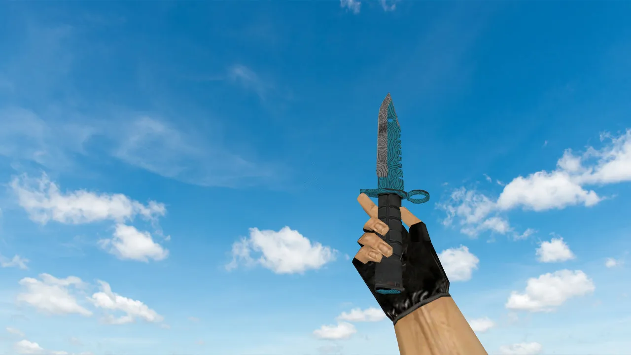 Скриншот Модель ножа v_m9bayonet Bark Beetle для CS 1.6: p_ и w_ модели, звуки и анимация осмотра