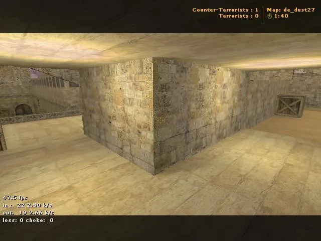 Скриншот  de_dust27 для CS 1.6: тактика, точки и боты (.nav), оптимизация wpoly/epoly