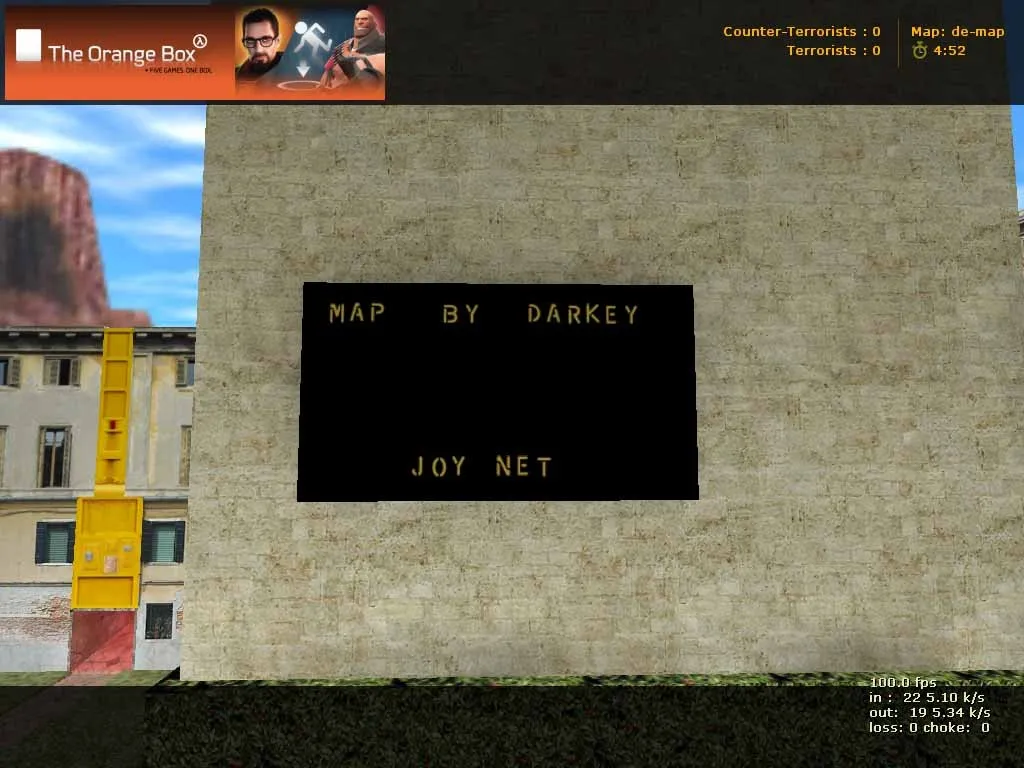 Скриншот  Карта de_joy-net для CS 1.6: Тактика и особенности