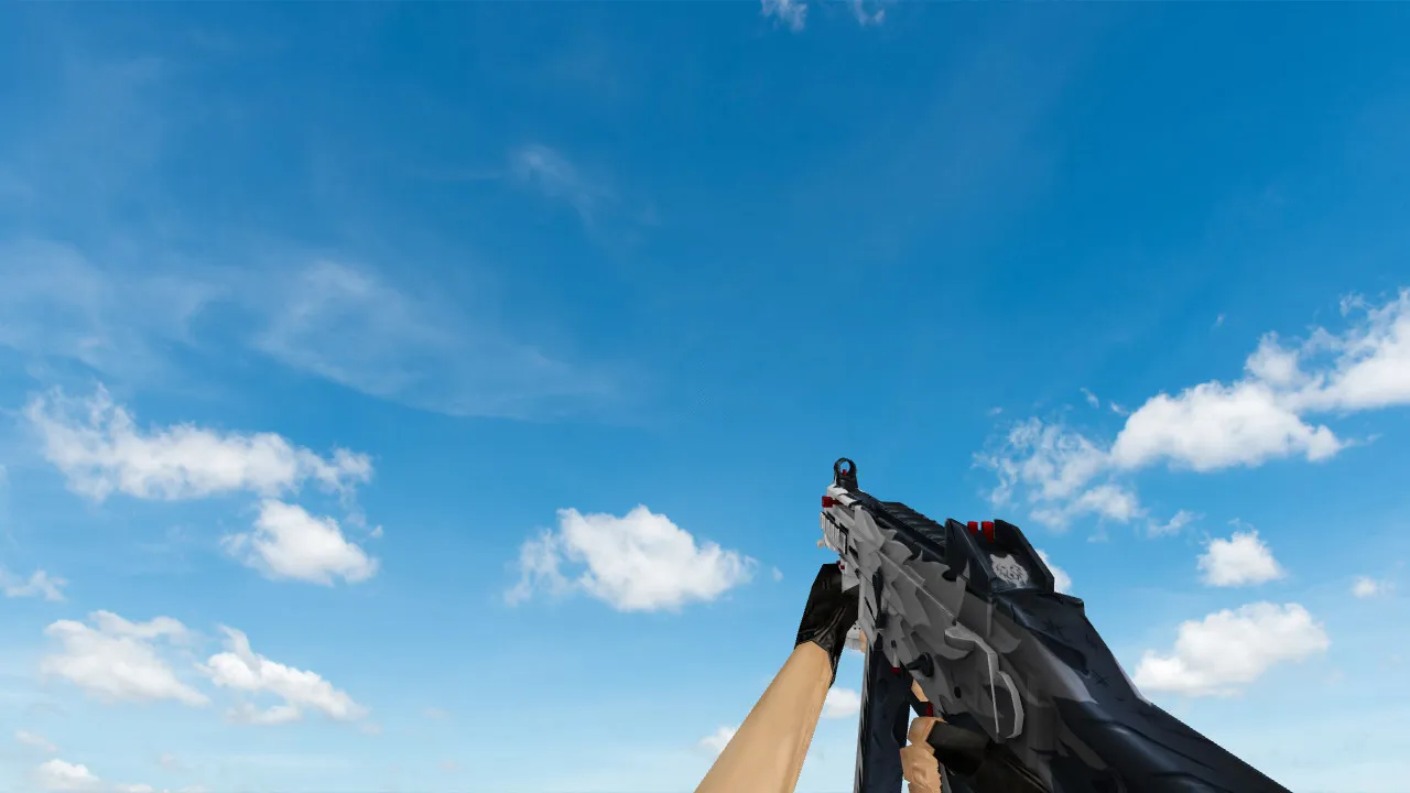 Скриншот Модель «UMP-45 White Fang» для CS 1.6 - качественные текстуры и анимации