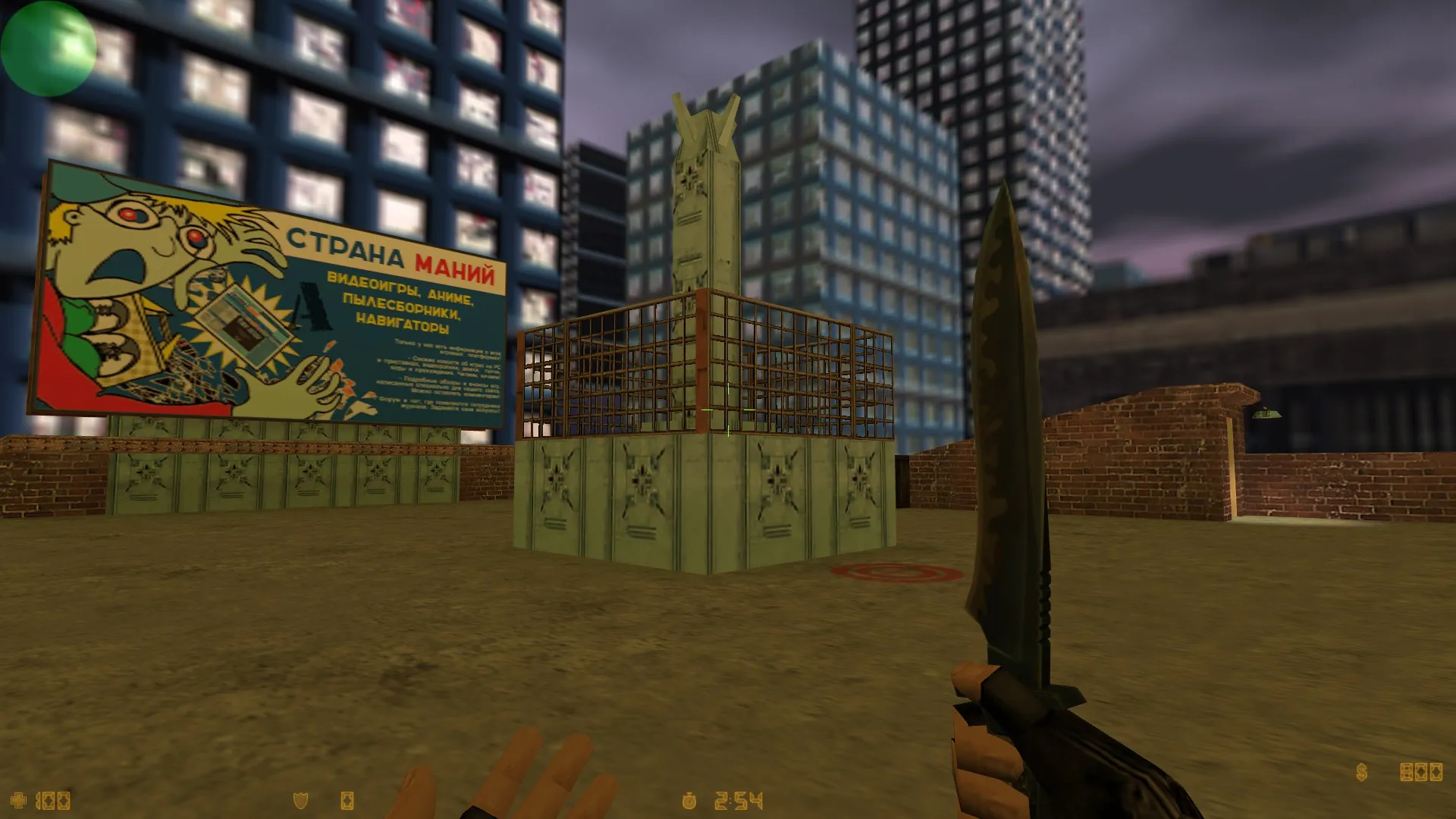 Скриншот  Карта de_roof_last_build для CS 1.6 - Тактические особенности и описание