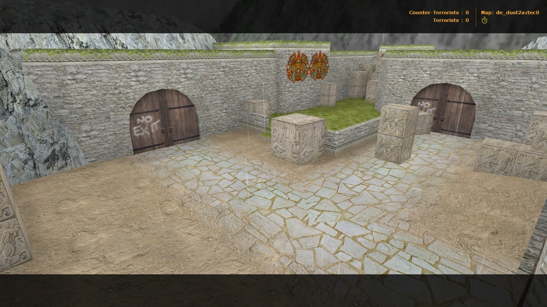 Скриншот  de_dust2aztec для CS 1.6: обзор карты, точки под Т/CT, .nav и оптимизация wpoly/epoly