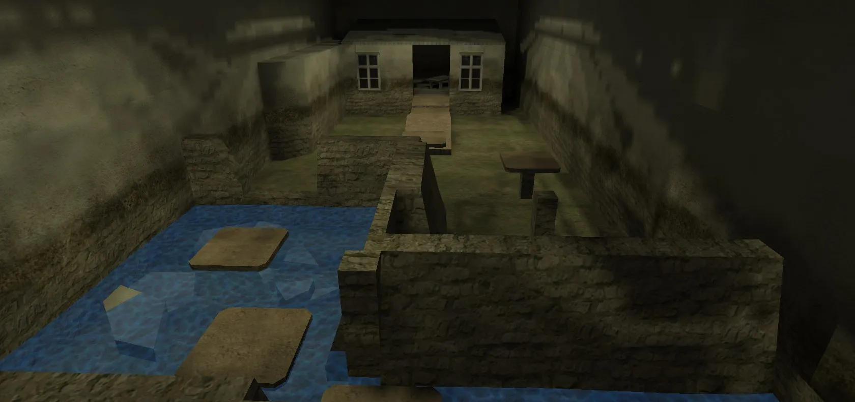 Скриншот  deathrun_unreal_tuscan — deathrun карта для CS 1.6: тактика точек, боты (.nav), оптимизация