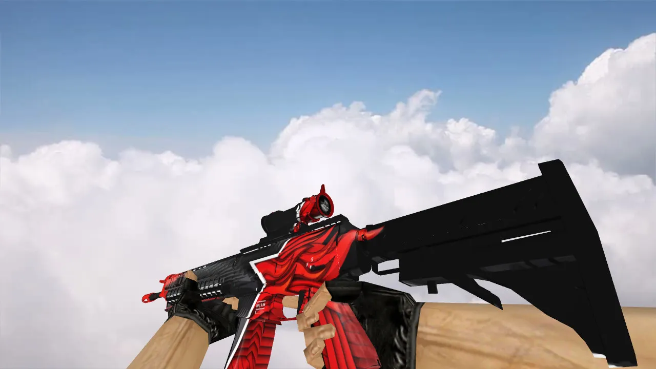 Скриншот Модель «SG-553 Starladder» для CS 1.6: Качественные текстуры и анимация