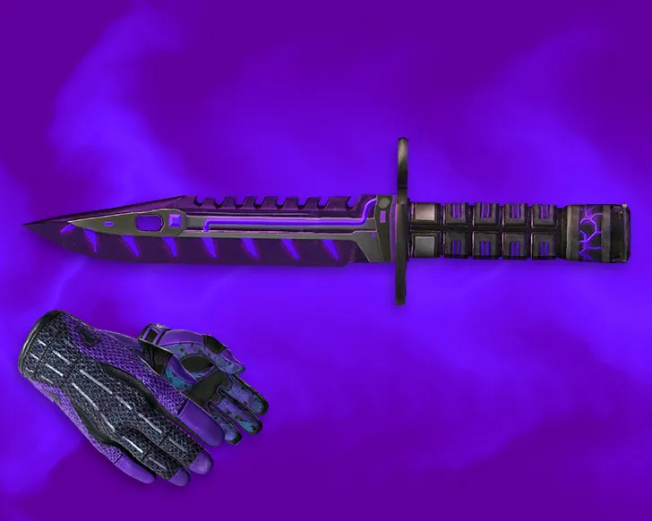 Скриншот Штык-нож М9 «Лазерный резак» + «Спортивные перчатки | Ящик Пандоры» для CS 1.6: v_, p_, w_ модели, звуки и анимации