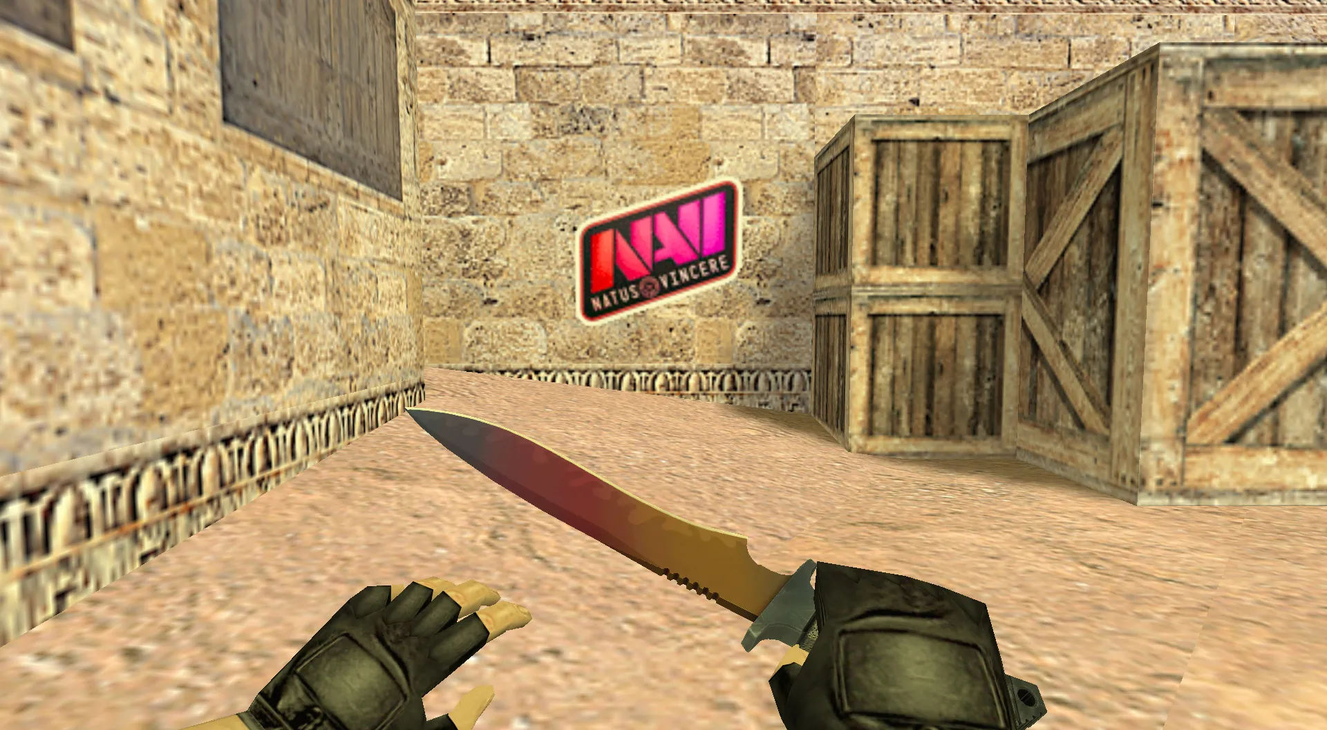 Скриншот Граффити «NaVi Fade Logo» для CS 1.6 - Эмблема киберспорта