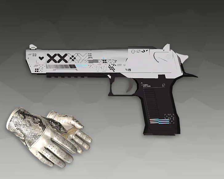 Скриншот Deagle «Поток информации» для CS 1.6 - Уникальный скин