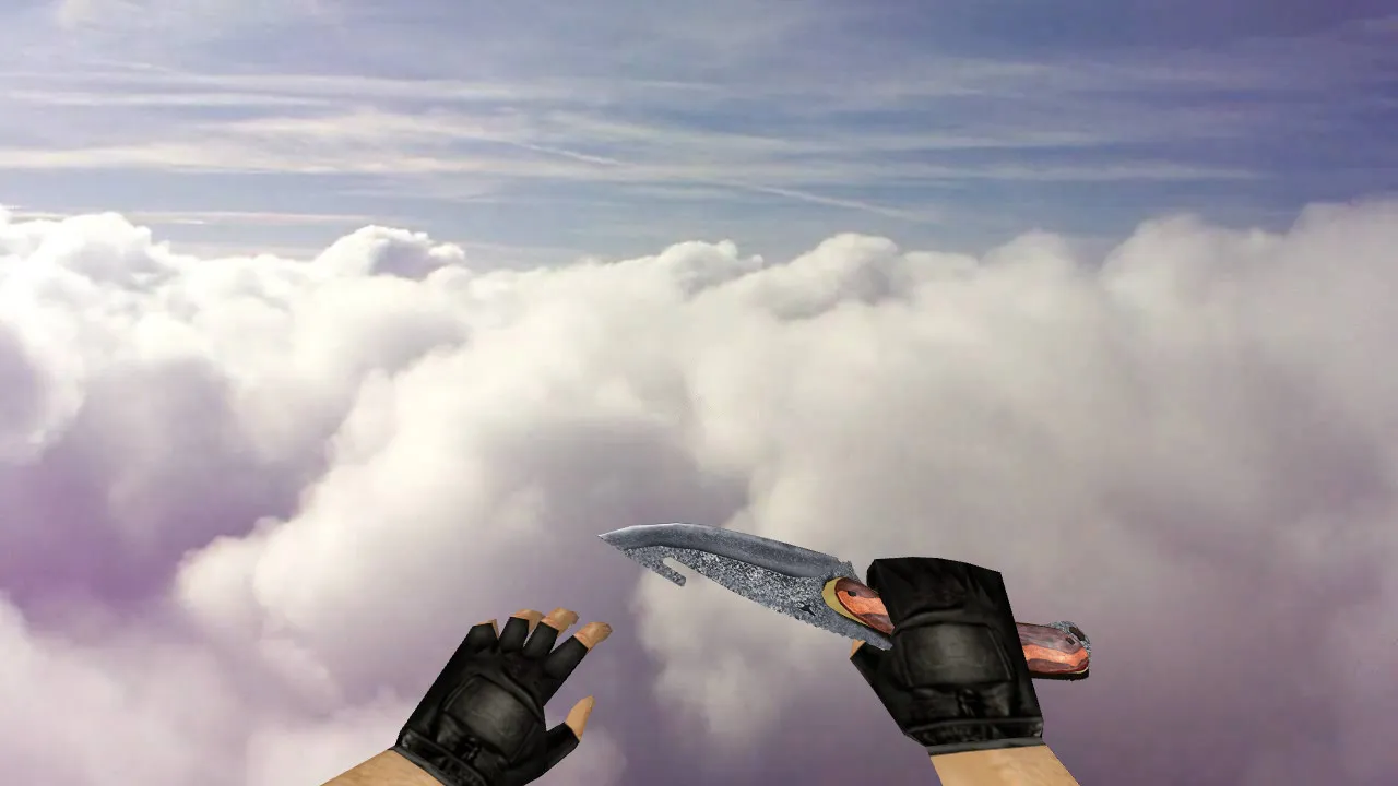 Скриншот Модель «Gut Knife Bushcraft» для CS 1.6: v_ и p_ модели, звук, анимация осмотра и текстуры