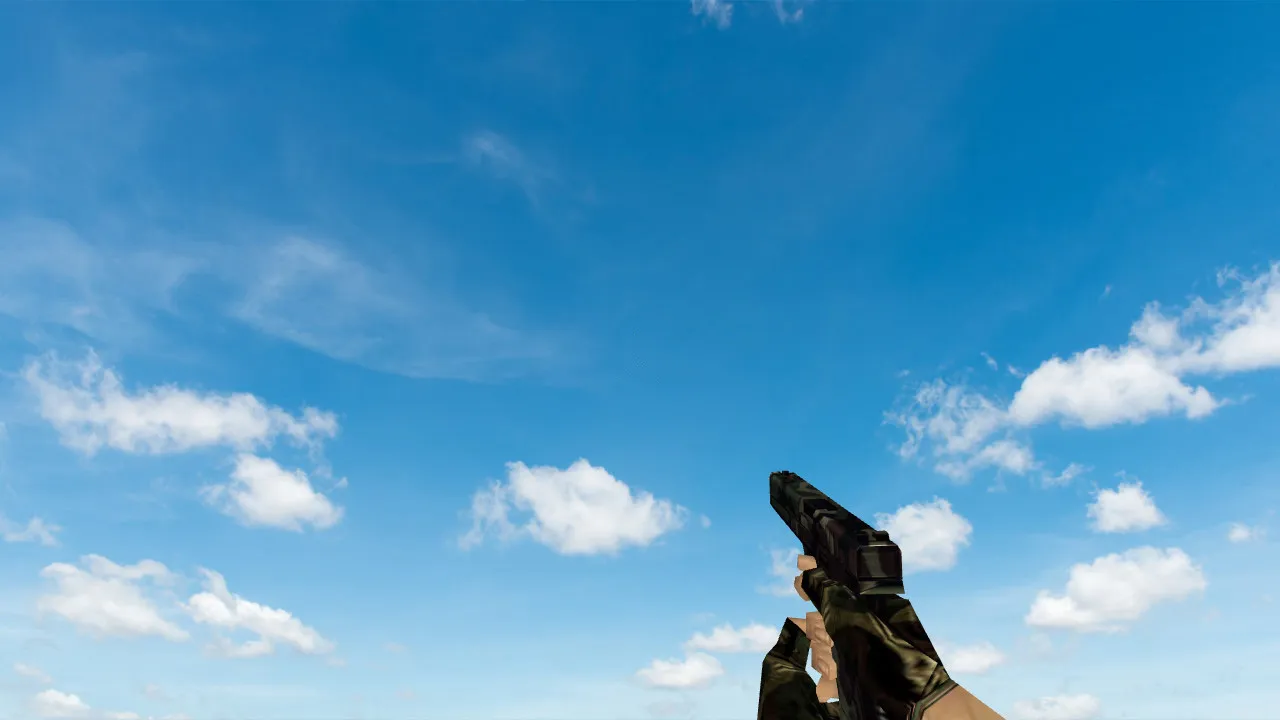 Скриншот  Пак моделей оружия «Полный пак камуфляж оружия» для CS 1.6: v_, p_, w_ модели, звуки, анимация осмотра