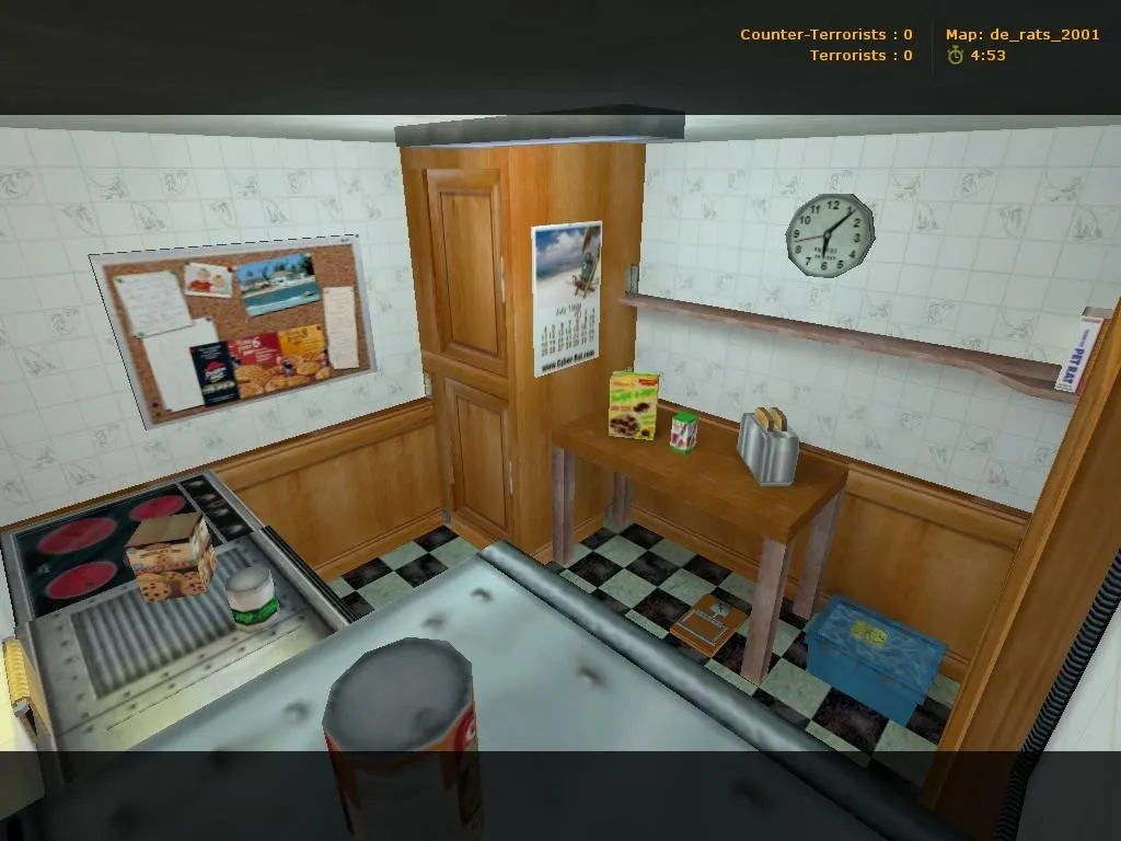Скриншот  Карта de_rats_2001 для CS 1.6: Тактические возможности и баланс