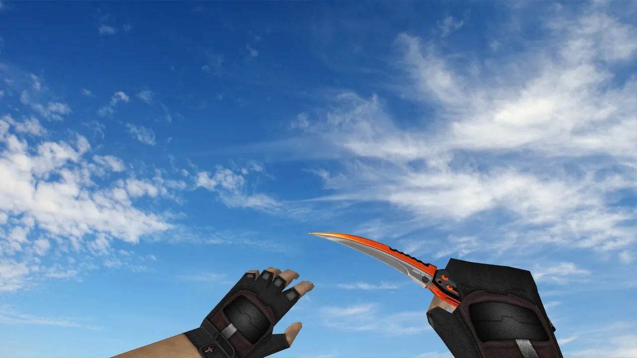 Скриншот Flip Knife Burst v_ модели и звуки для CS 1.6 — осмотр, текстуры, качество и анимации