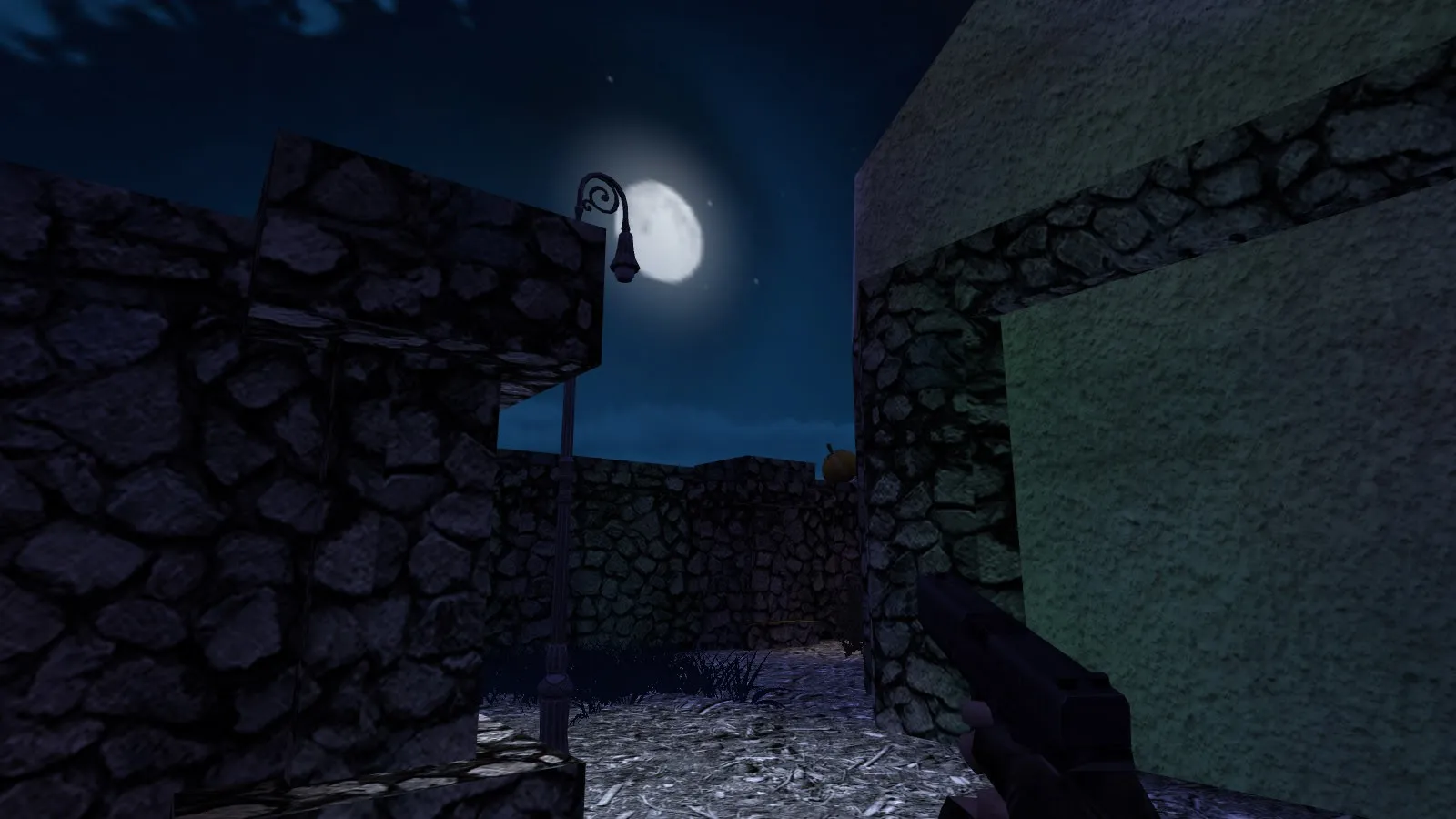 Скриншот  Карта de_halloween_night для CS 1.6: баланс сторон, точки, .nav для ботов, оптимизация wpoly/epoly