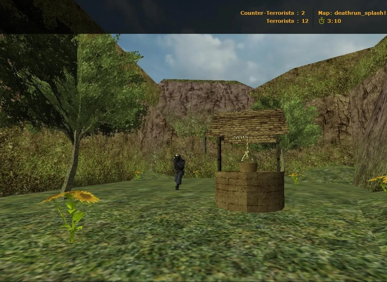 Скриншот  deathrun_splash! для CS 1.6: карта с ловушками, точками и .nav для ботов