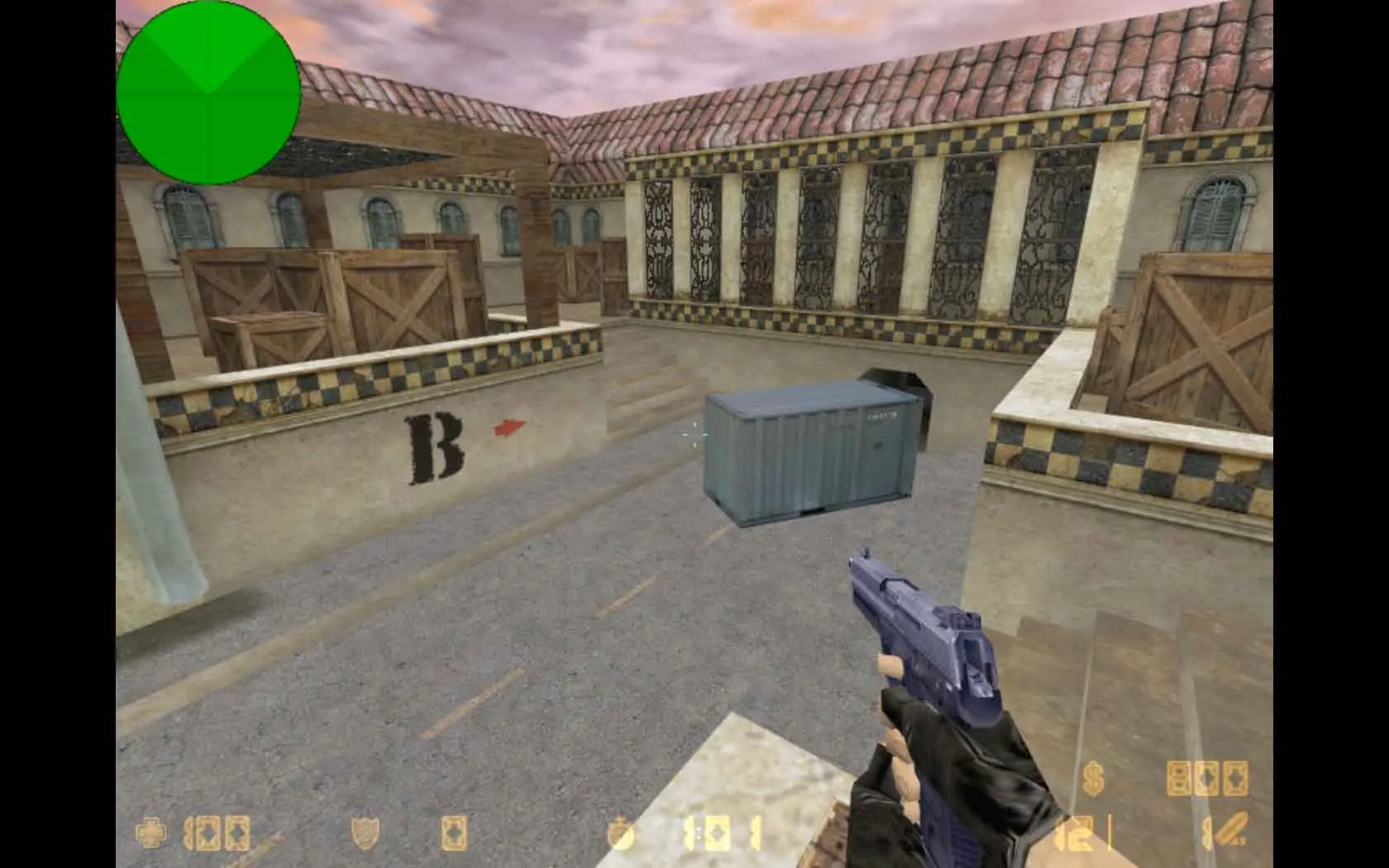 Скриншот  Карта de_faltown для CS 1.6: точки, маршруты, .nav, оптимизация и запуск без проблем