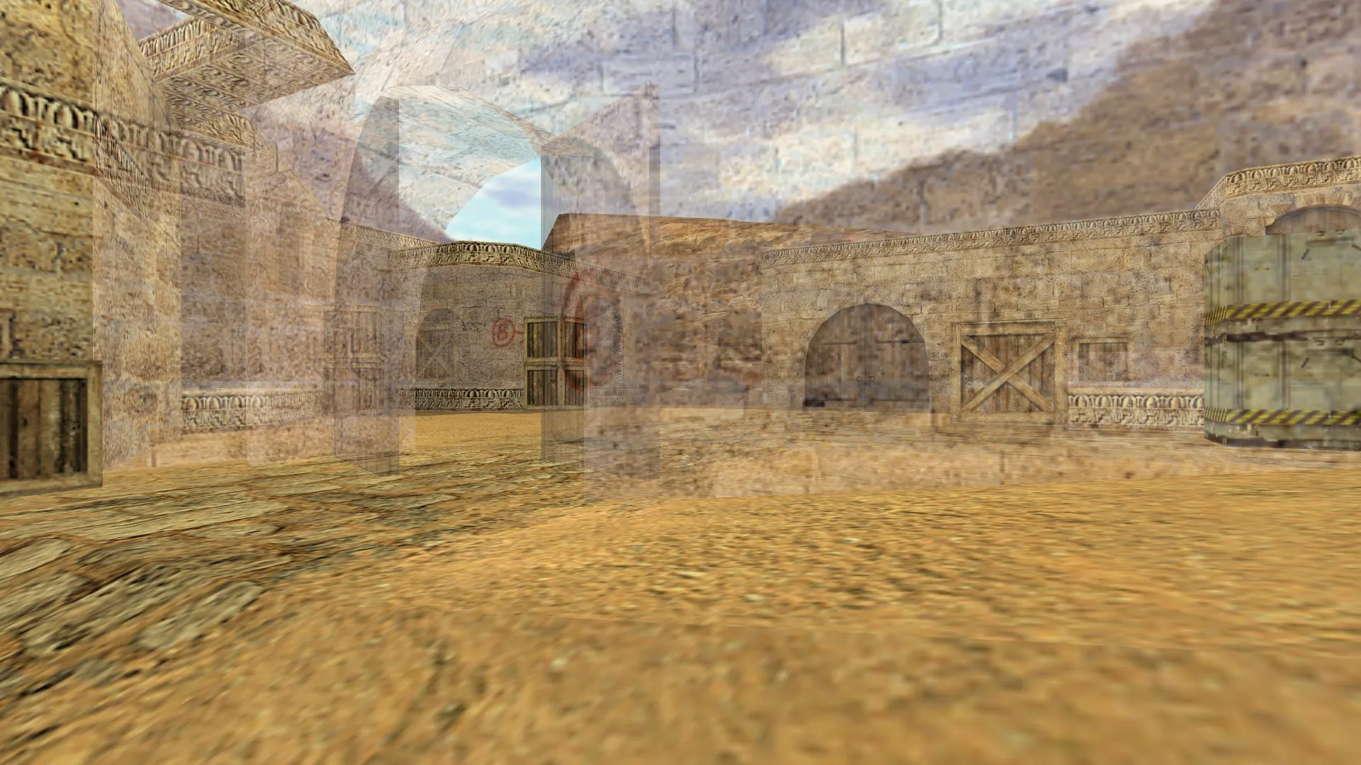 Скриншот  Карта de_dust2_wh для CS 1.6: баланс сторон, точки под контртерр и тактика для T, .nav и оптимизация