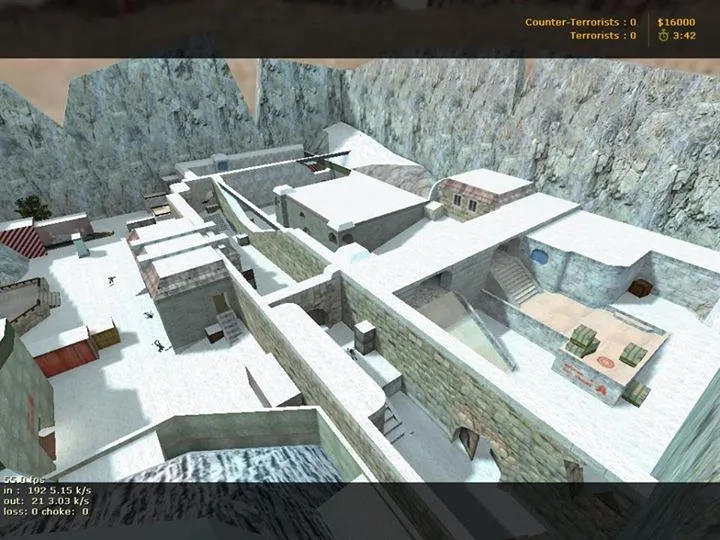 Скриншот  Карта de_snow для CS 1.6: Зимняя битва на снегу