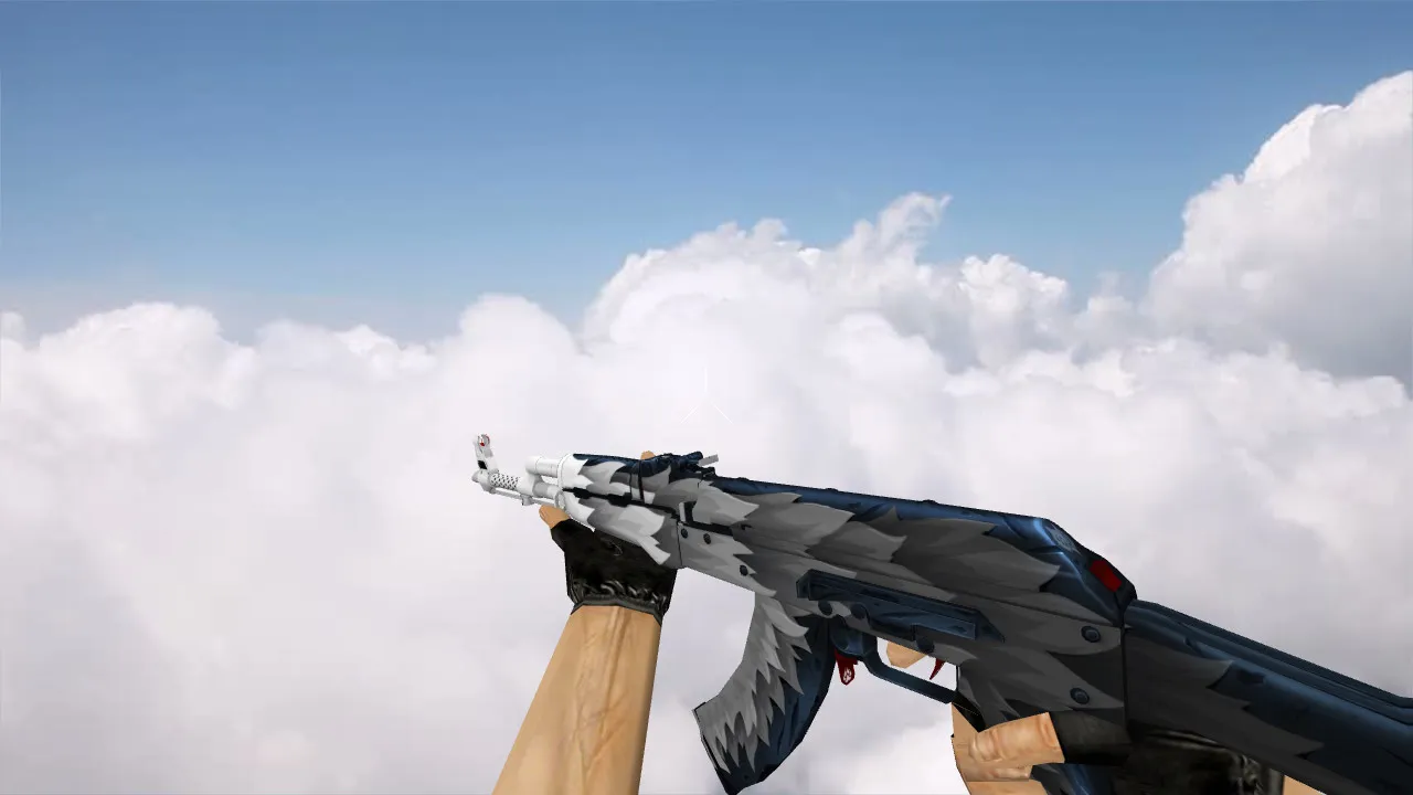 Скриншот v_ak47 w_ak47 p_ak47 «White Fang» модель АК-47 для CS 1.6 с звуками и анимацией осмотра