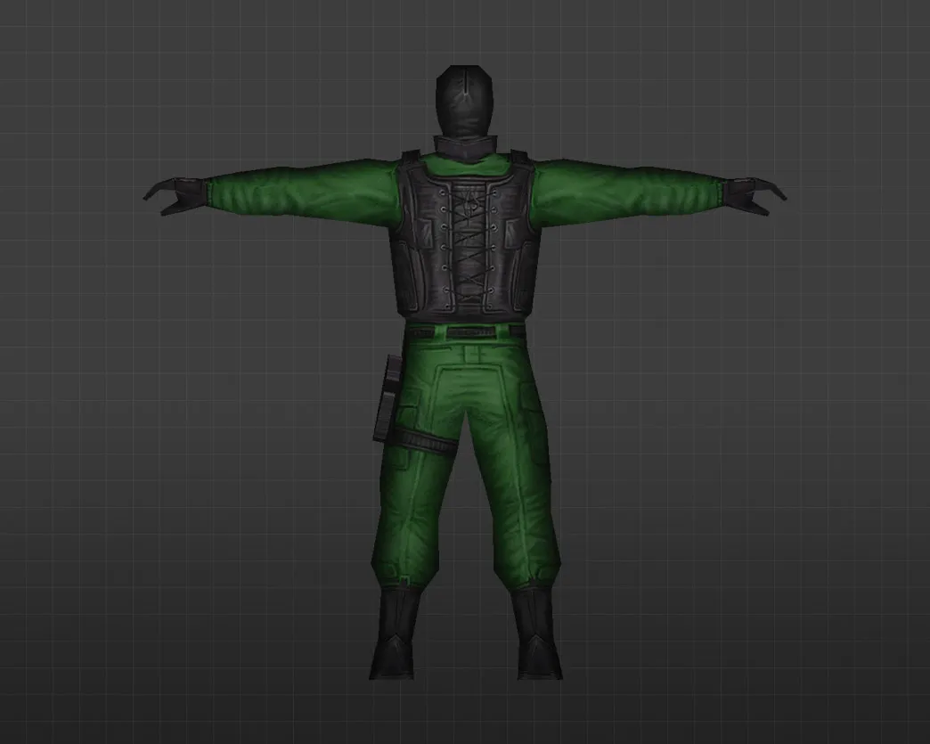 Скриншот Модель «Зеленый GIGN» для CS 1.6 - уникальный скин для ваших игр