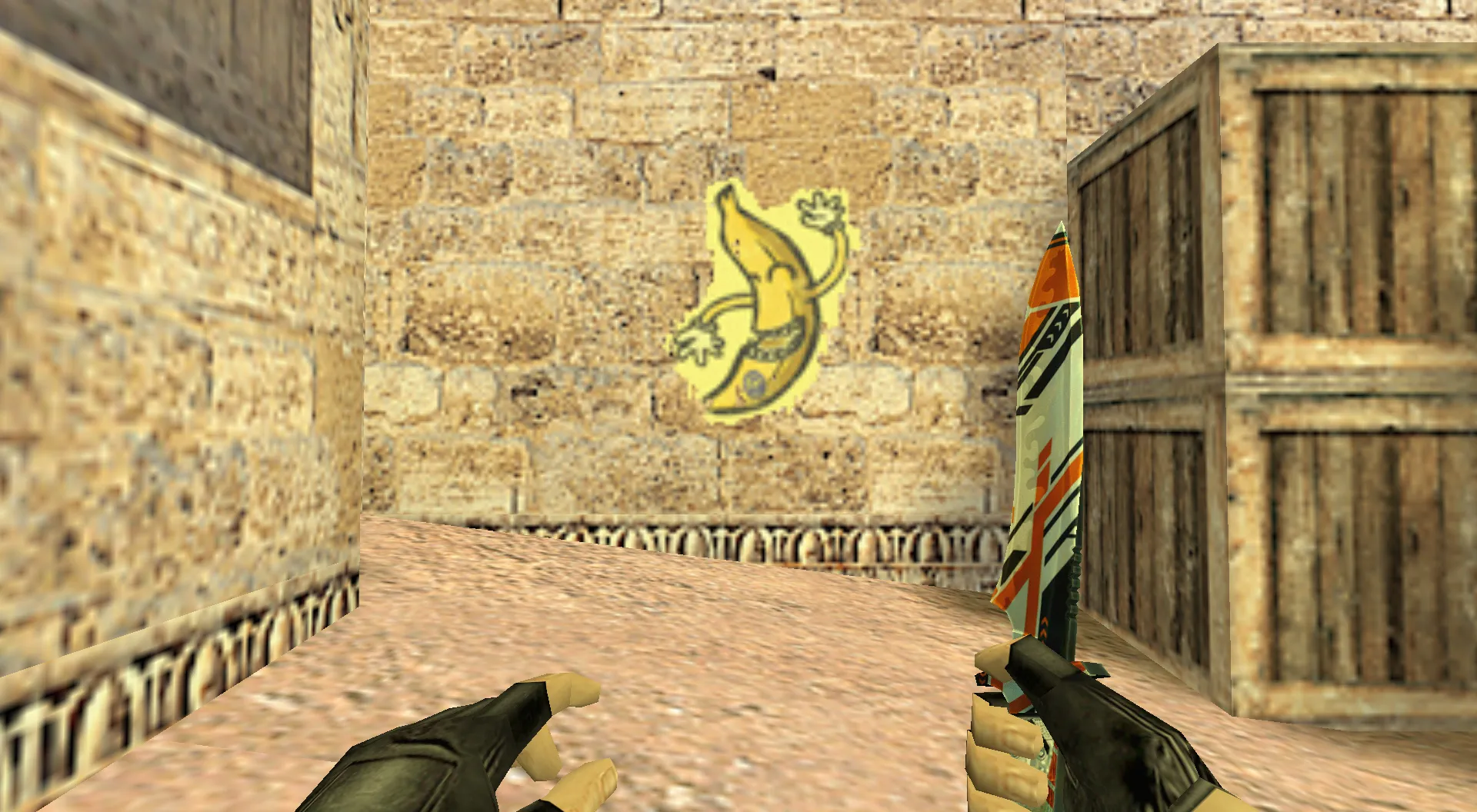 Скриншот Граффити «Банан» для CS 1.6 - Уникальный стиль из CS:GO