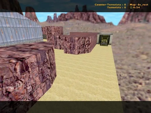 Скриншот  Карта de_rust для CS 1.6 - Тактические возможности и баланс