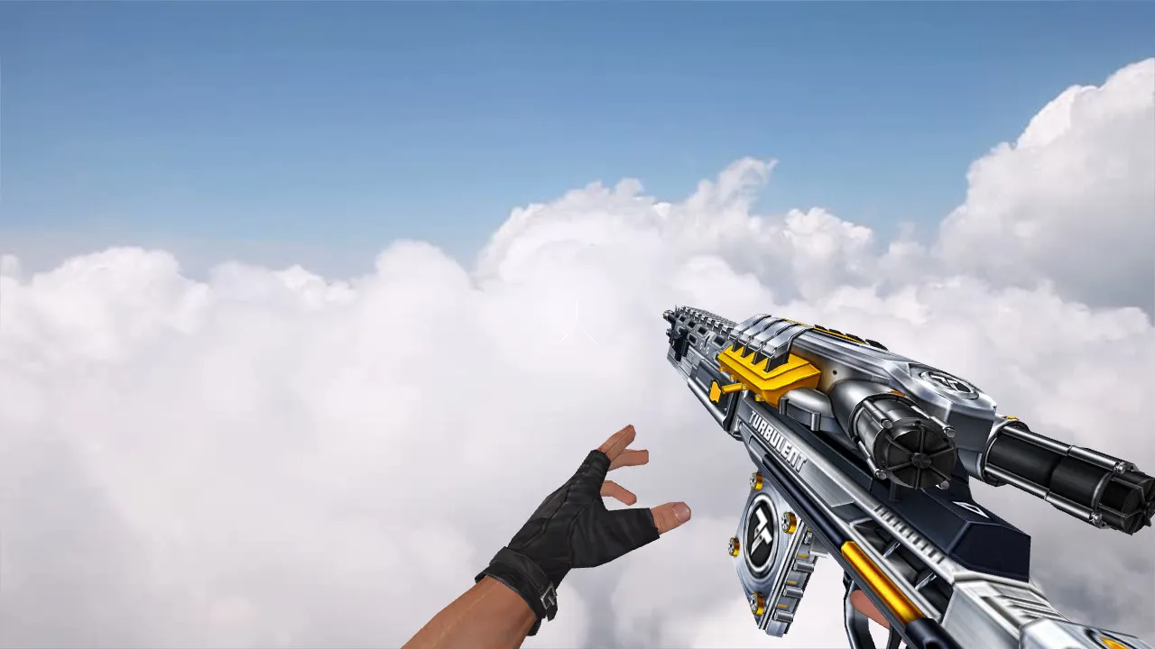 Скриншот Модель АК-47 «TURBULENT-5» для CS 1.6: v_ и w_ модели, p_ view, звуки и анимация осмотра