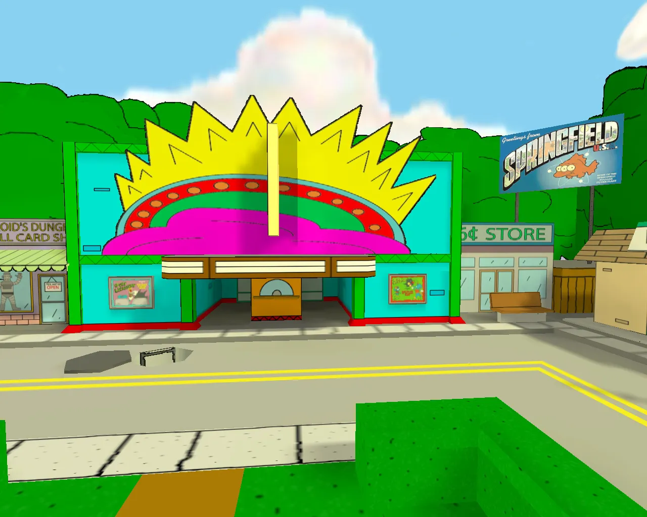 Скриншот Карта de_simpsons для CS 1.6: Тактические нюансы и детали