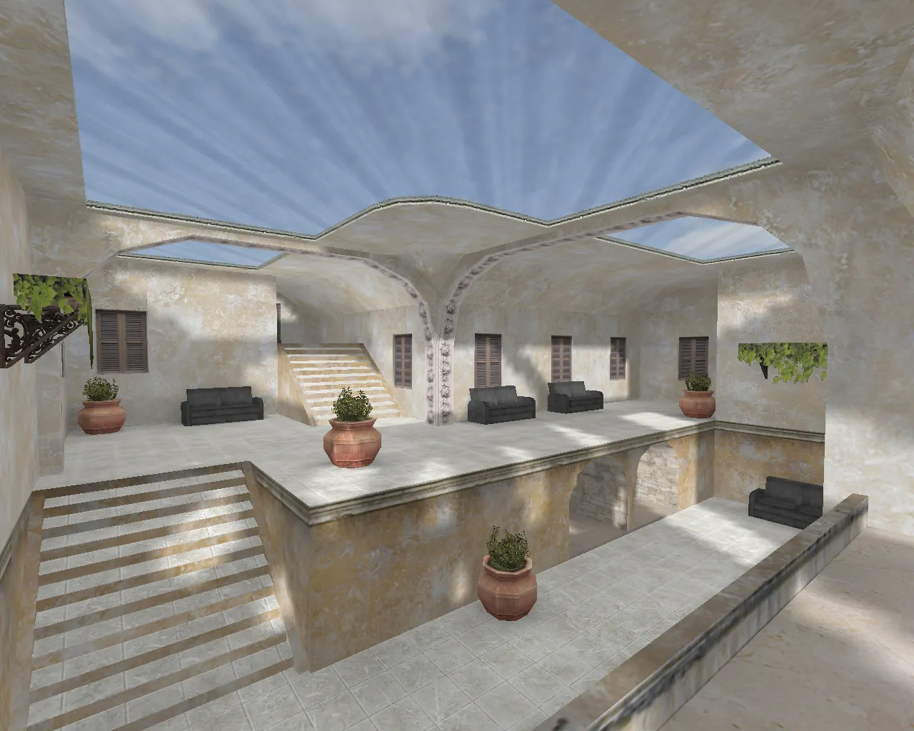 Скриншот  Карта «cs_skylight» для CS 1.6: точки, маршруты, оптимизация и настройка сервера