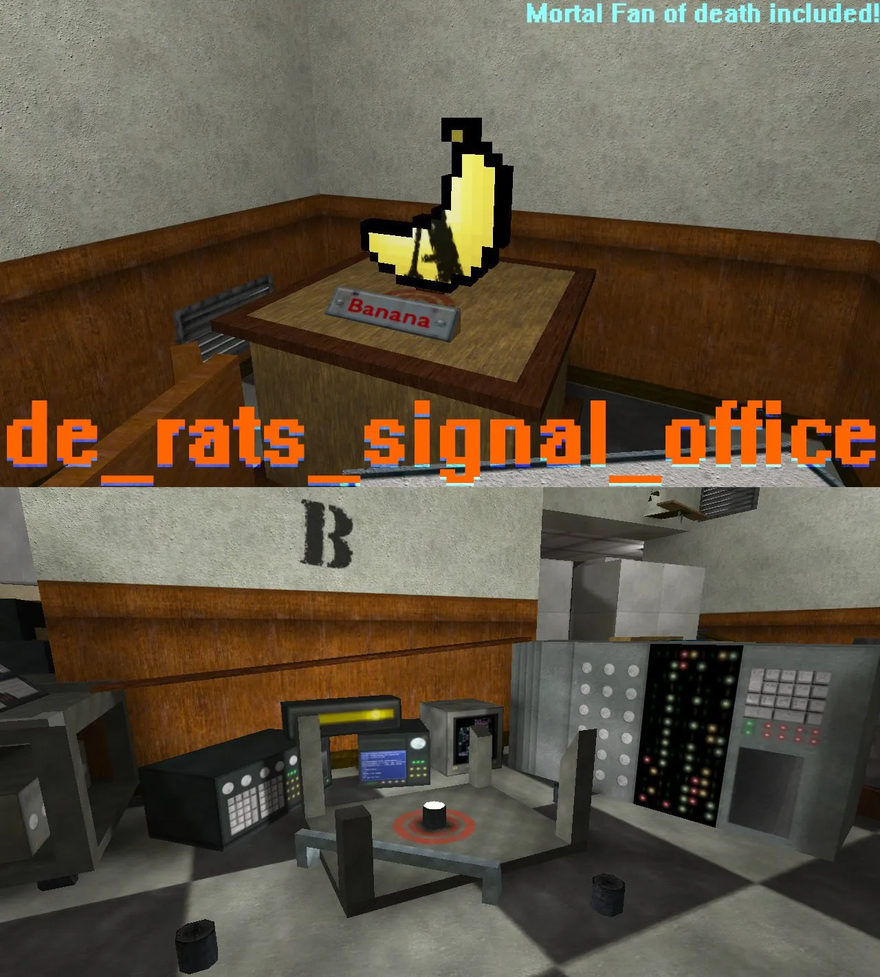Скриншот  Карта de_rats_signal_office для CS 1.6: Тактические возможности и детали