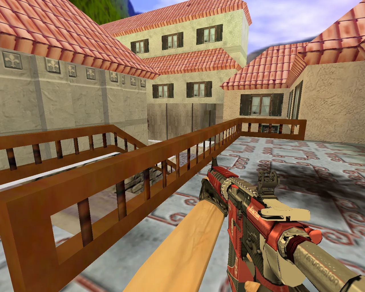 Скриншот  aim_italy для CS 1.6 — прицеливание, спавн ботов, точки для тренировки и стабильный FPS