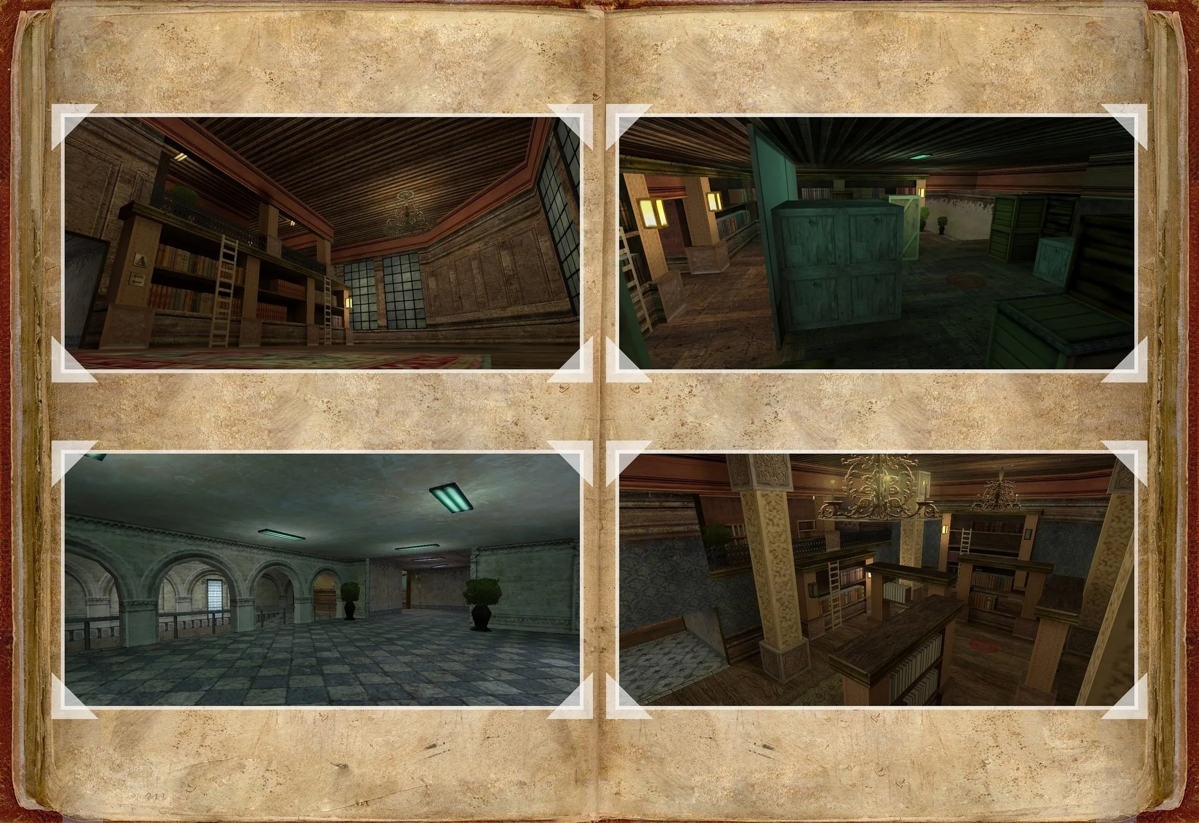 Скриншот Карта «de_library» для CS 1.6