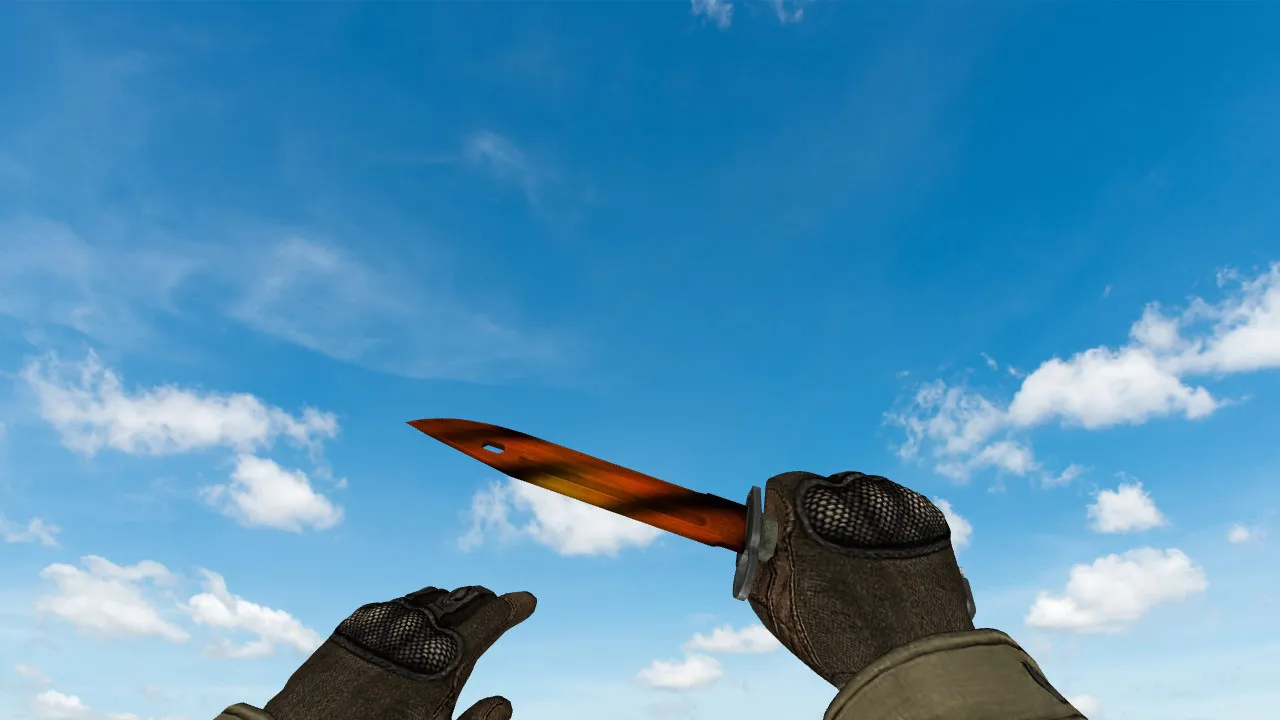 Скриншот Модель Bayonet «Тигр» для CS 1.6: v_ и p_ модели, звуки, анимация осмотра, текстуры, установка в папку