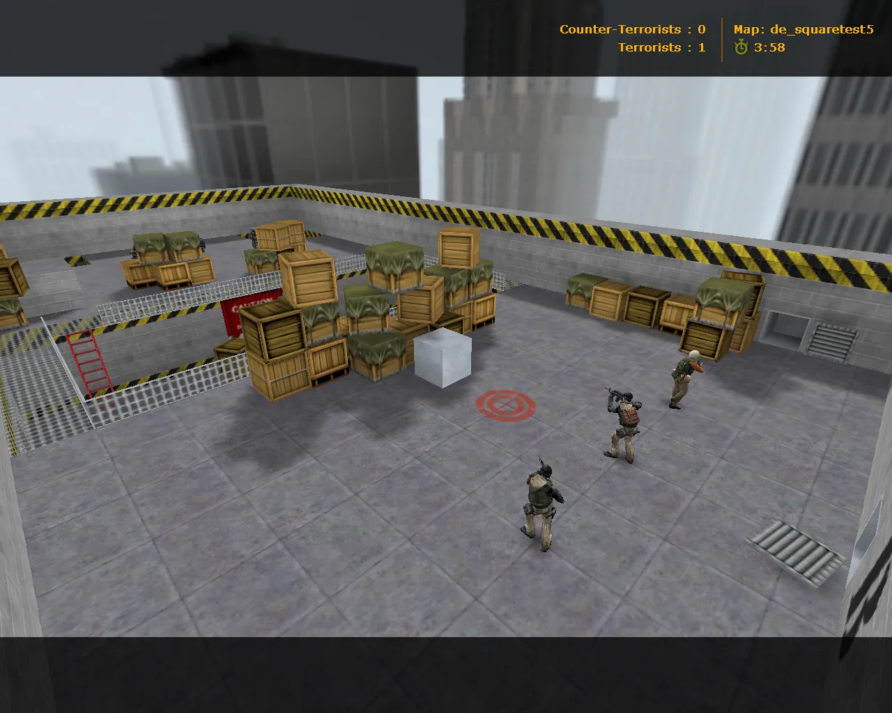 Скриншот  Карта de_squaretest5 для Counter-Strike 1.6: тактика и особенности