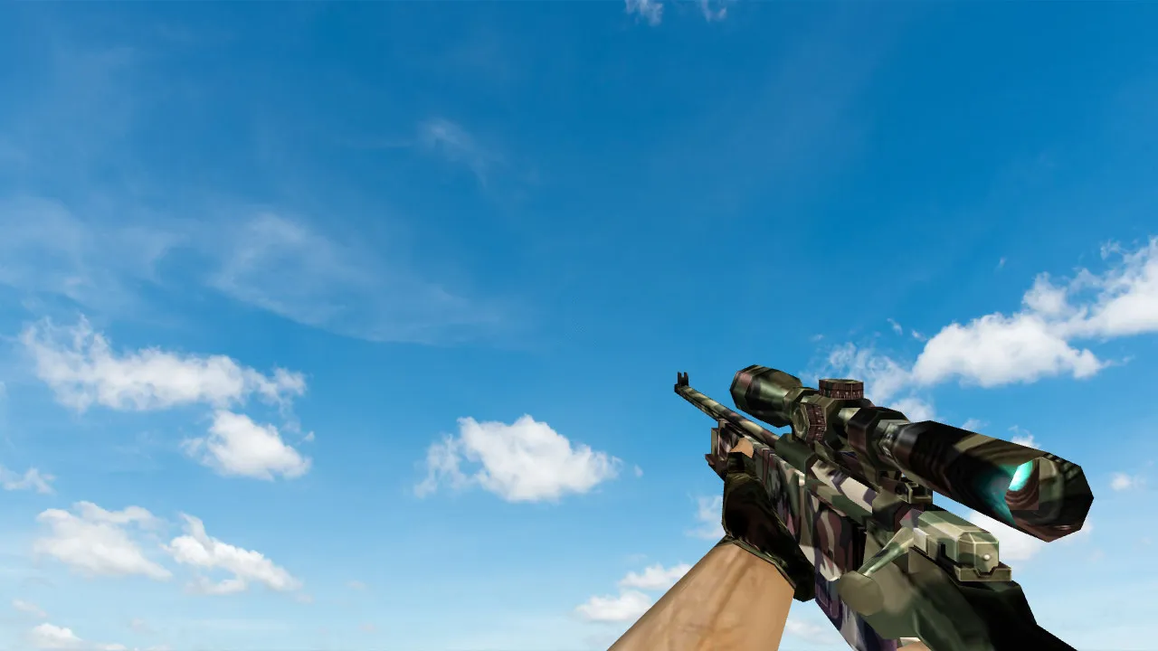 Скриншот Пак моделей оружия «Полный пак камуфляж оружия» для CS 1.6: v_, p_, w_ модели, звуки, анимация осмотра