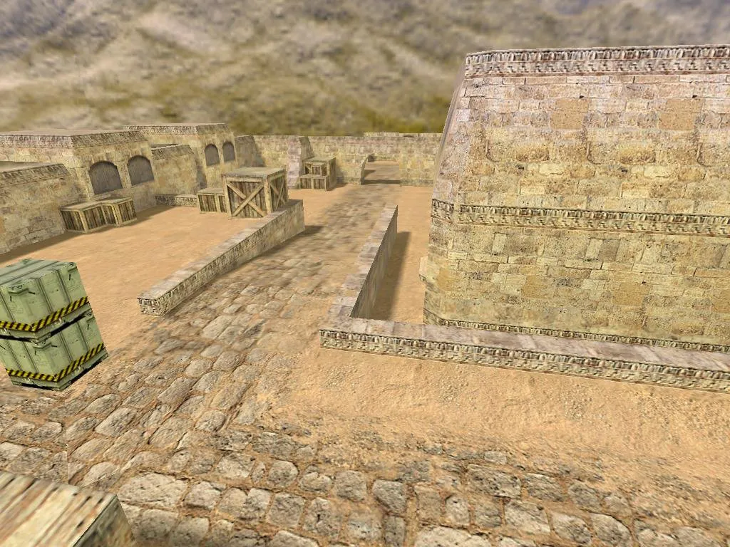 Скриншот  Лучшая карта lethal_de_dust_mirror для CS 1.6 - подробное описание