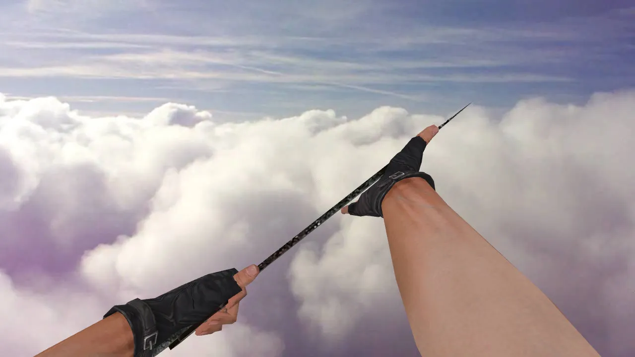 Скриншот Модель «Single Nata Knife» для CS 1.6: v_, p_, w_ нож, звуки, анимации осмотра, текстуры и качество модели