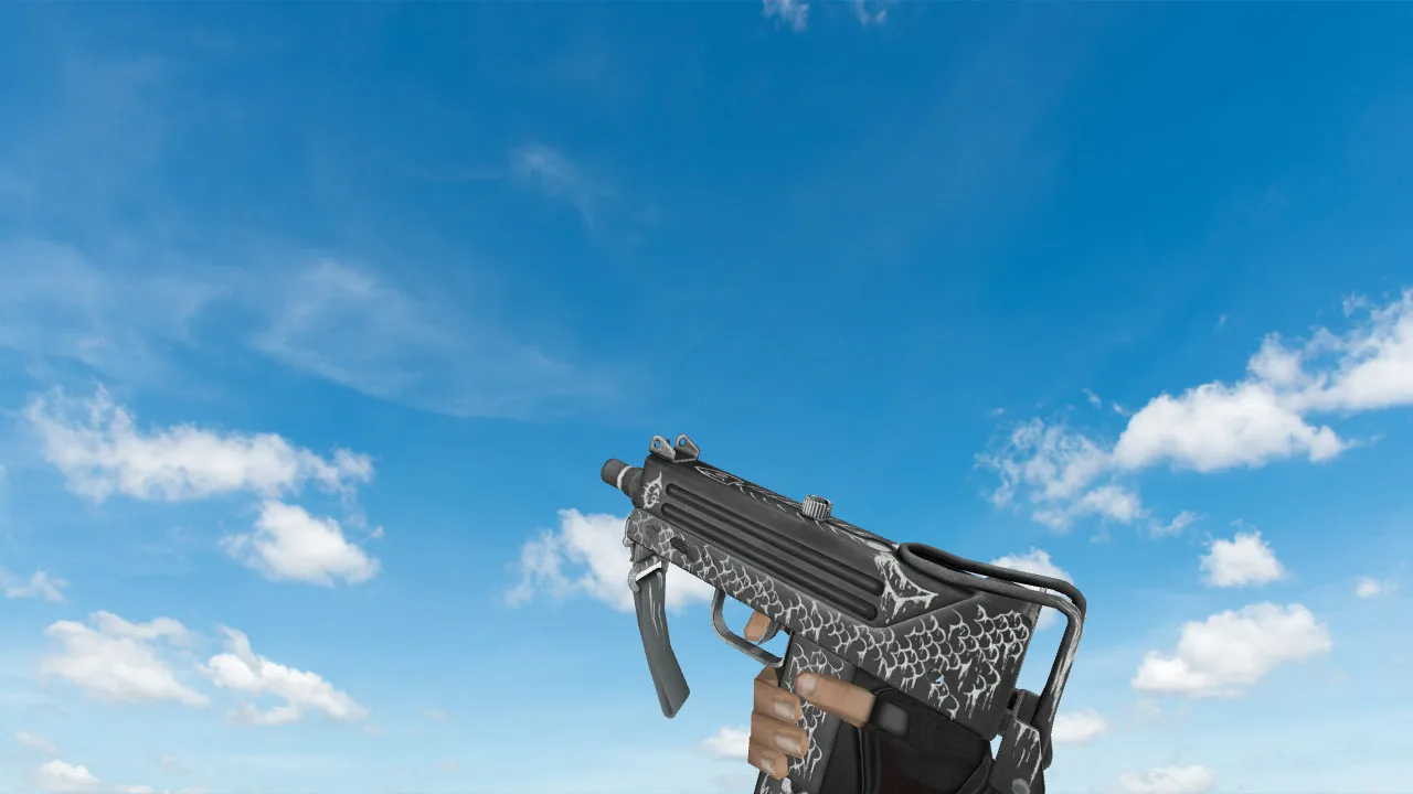 Скриншот Модель «MAC-10 «Белая рыба»» для CS 1.6 - уникальный скин