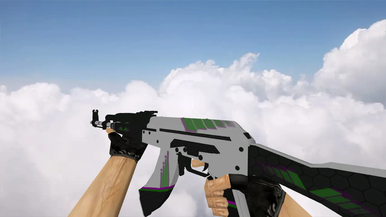 Скриншот v_ak47 Sport и p_ak47 Sport: модель «AK-47 Sport» для CS 1.6 с звуками, осмотром и качественными текстурами