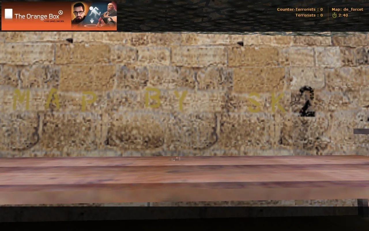 Скриншот  de_forcet карта для CS 1.6: точки, баланс сторон, .nav для ботов, оптимизация wpoly/epoly