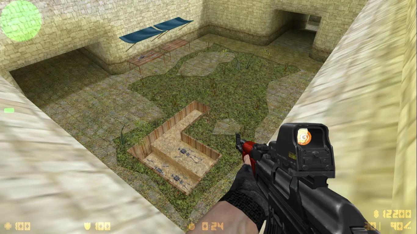 Скриншот  de_aztec2014 карта для CS 1.6: тактики, точки, nav для ботов, оптимизация wpoly/epoly