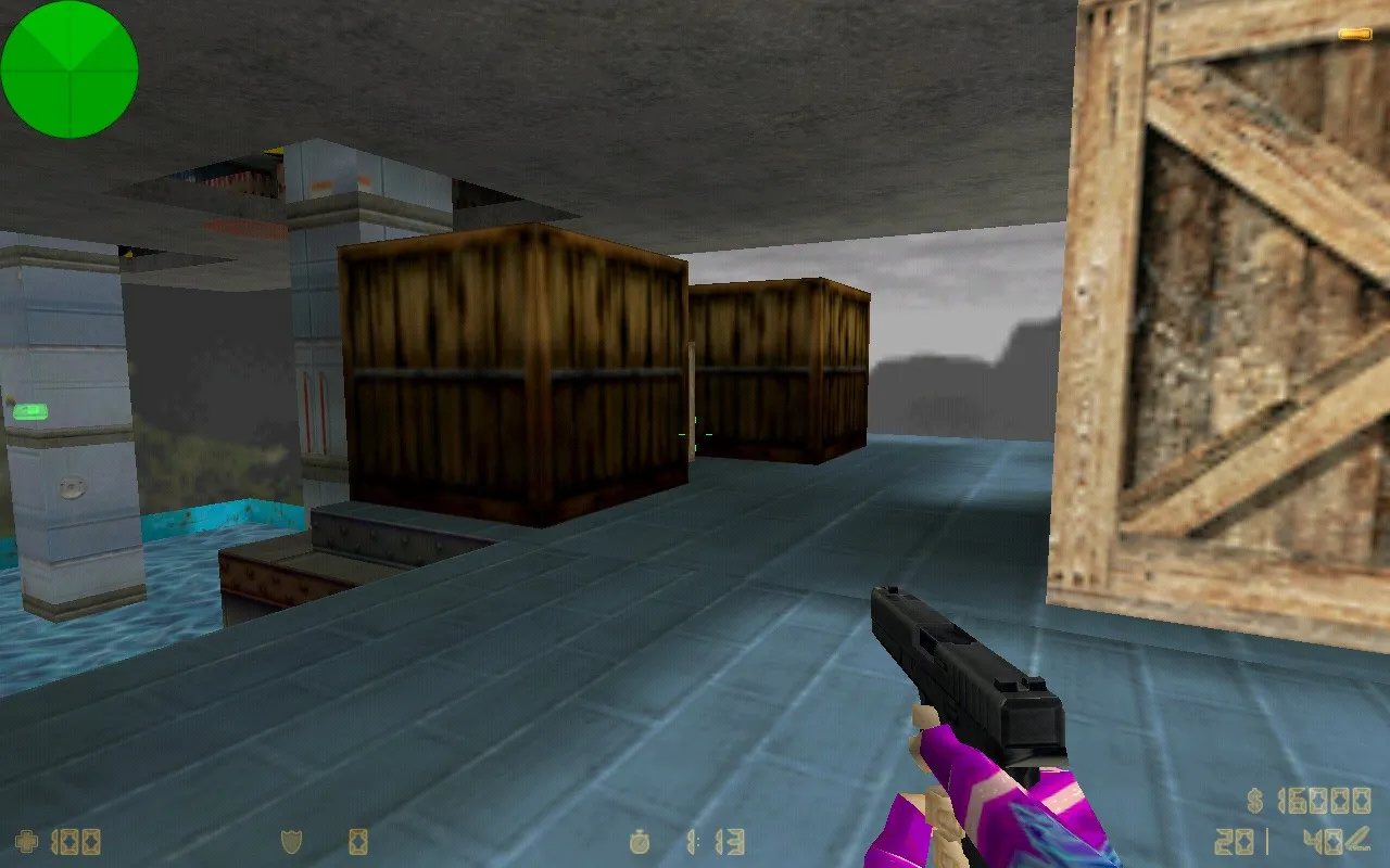 Скриншот  Карта de_crinks для CS 1.6: точки, маршруты, .nav для ботов, оптимизация wpoly/epoly