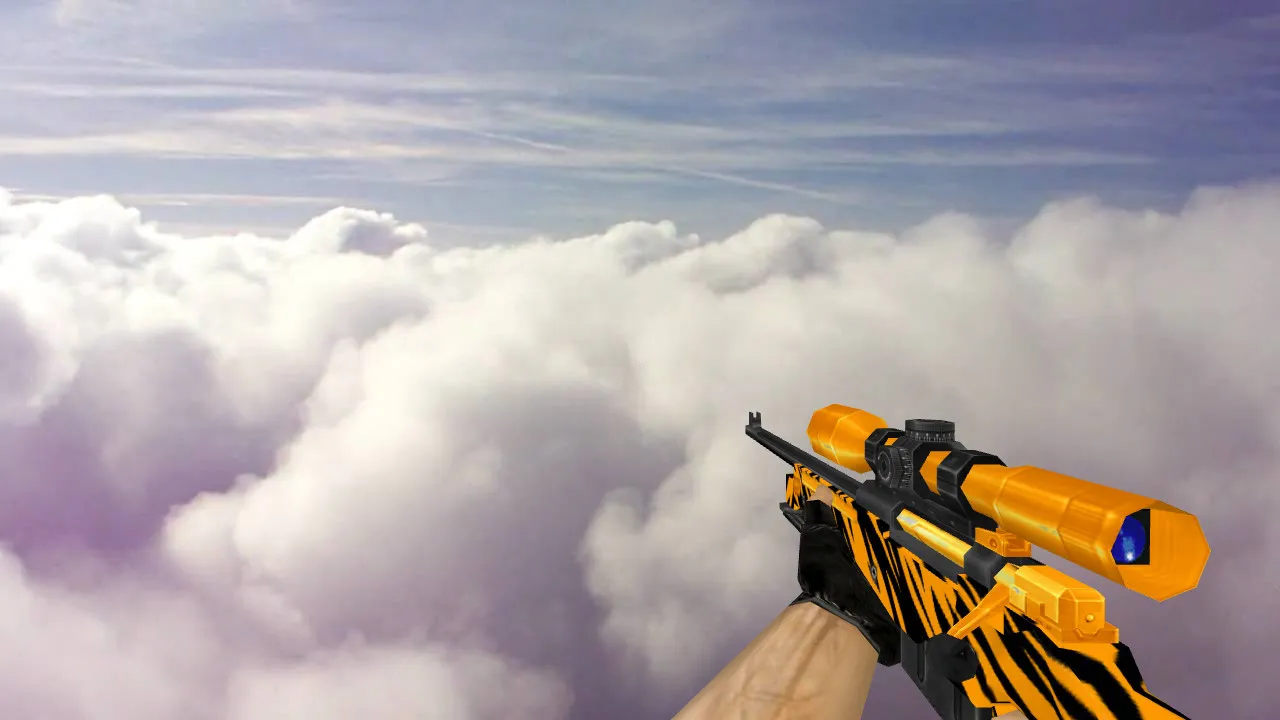 Скриншот Модель AWP «Зуб тигра» для CS 1.6 - Уникальный опыт игры